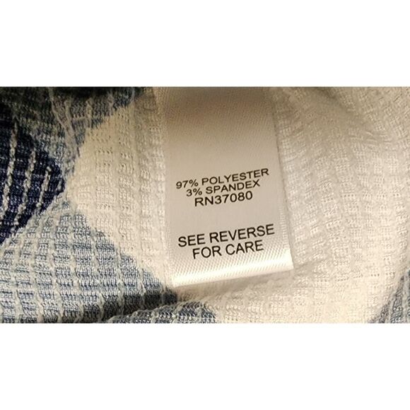 C East. 1946 Wide-Leg Pull-On Plaid Pants Color Multi Blue/White Size 18W/20W - Picture 5 of 5